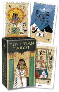Authentic Egyptian Tarot Mini Deck With Ancient Art