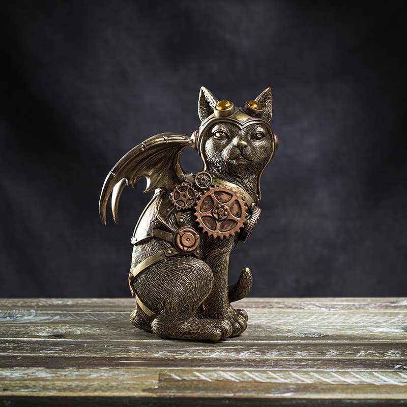 Steampunk Cat with Wings