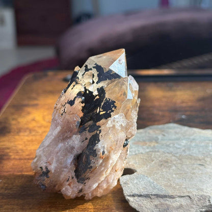 Kundalini Citrine Phaser Cluster Crystal for Healing