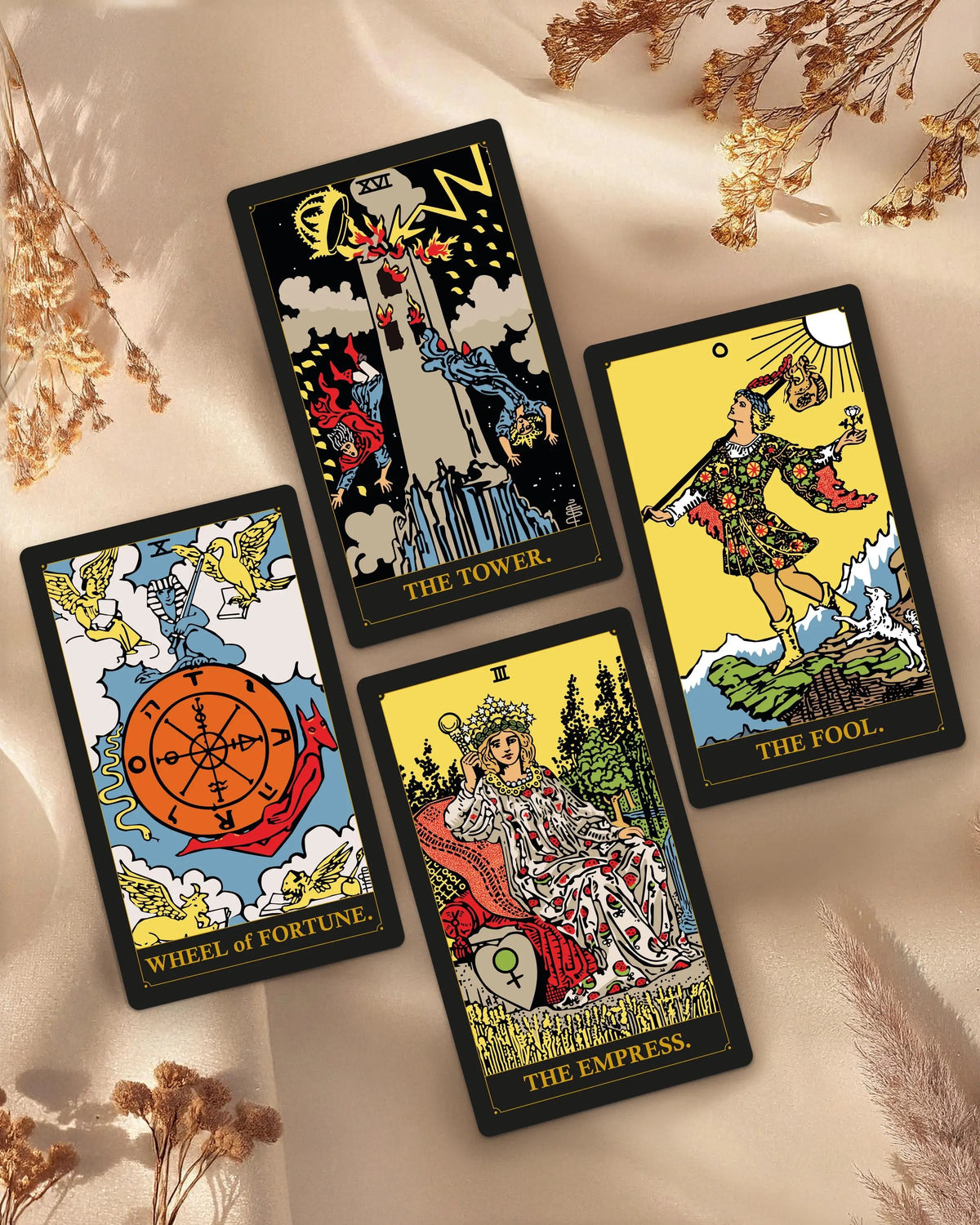 Tarot Deck – Classic Black Tarot With Premium Card Stock | Mystics Vibe – additional product image