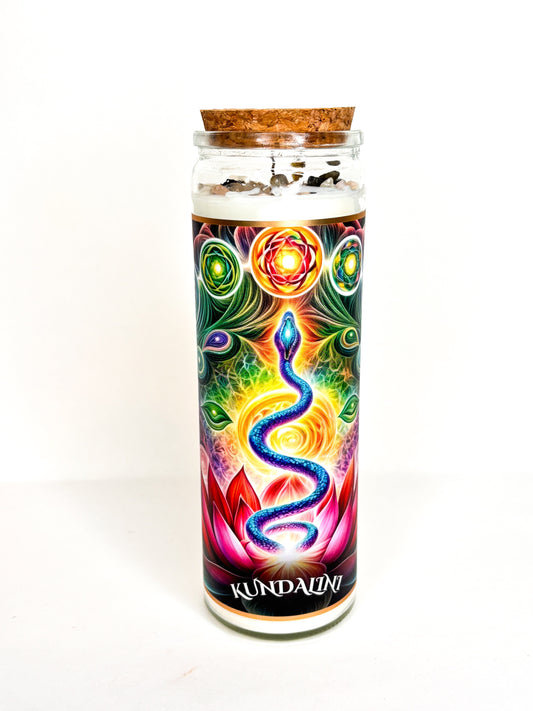 Kundalini Shakti Crystal Altar Candle