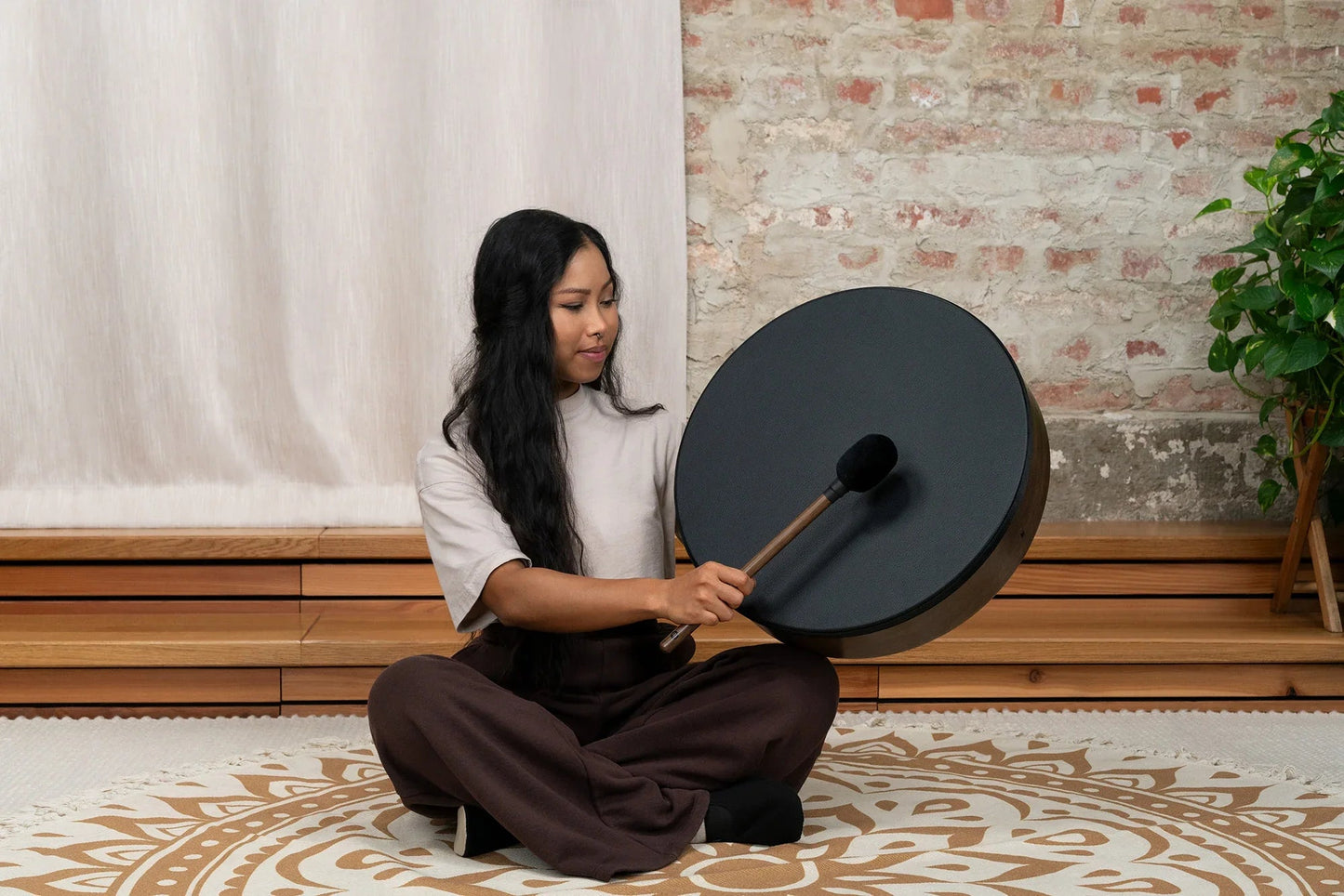 Bodhrán Frame Drum – 18” with Napa Head for Rhythm & Ritual