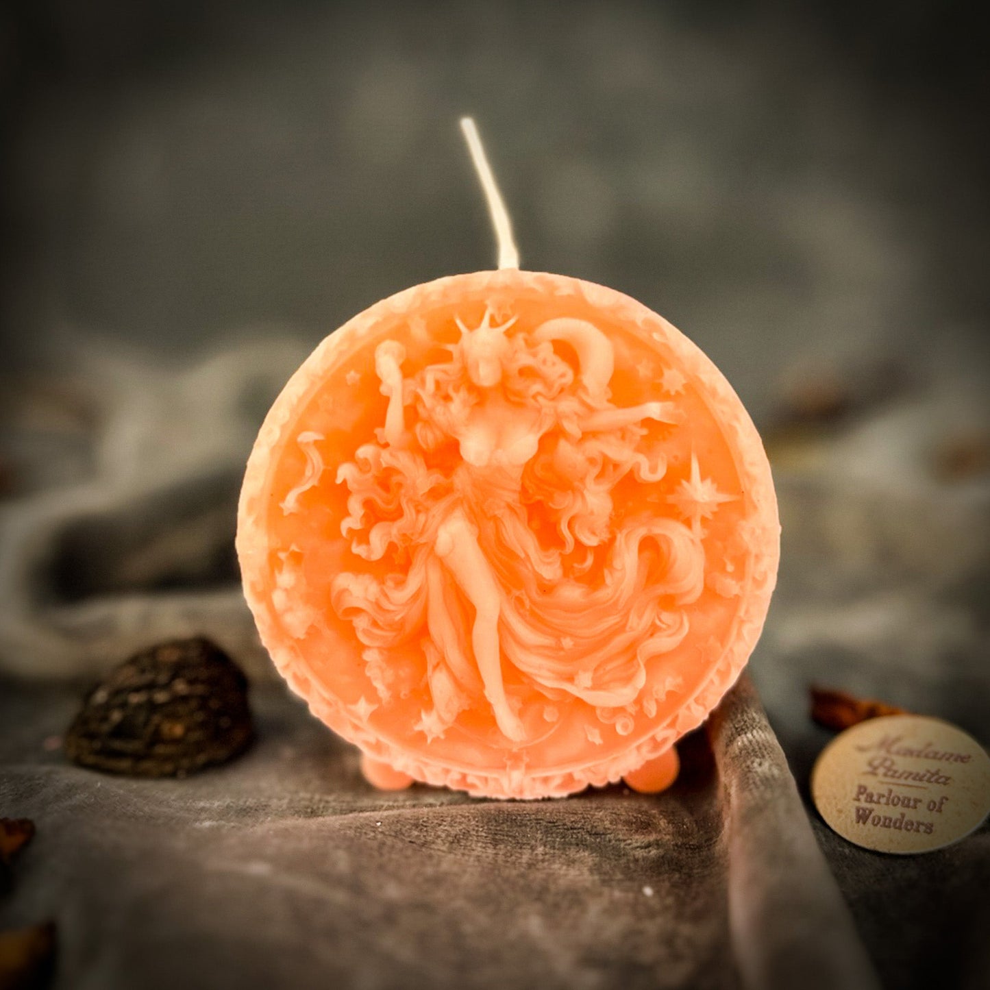 Beeswax Aquarius Water Bearer Zodiac Spell Candle