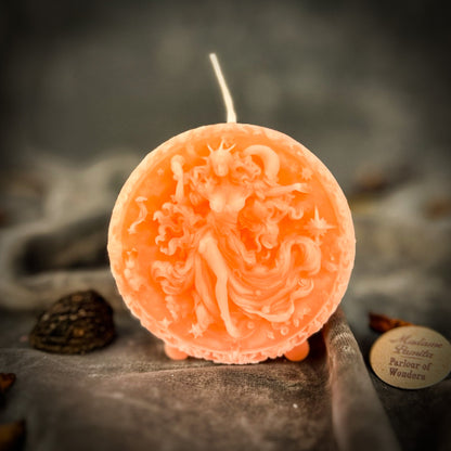 Beeswax Aquarius Water Bearer Zodiac Spell Candle