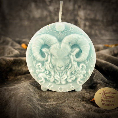 Beeswax Aries Ram Zodiac Spell Candle