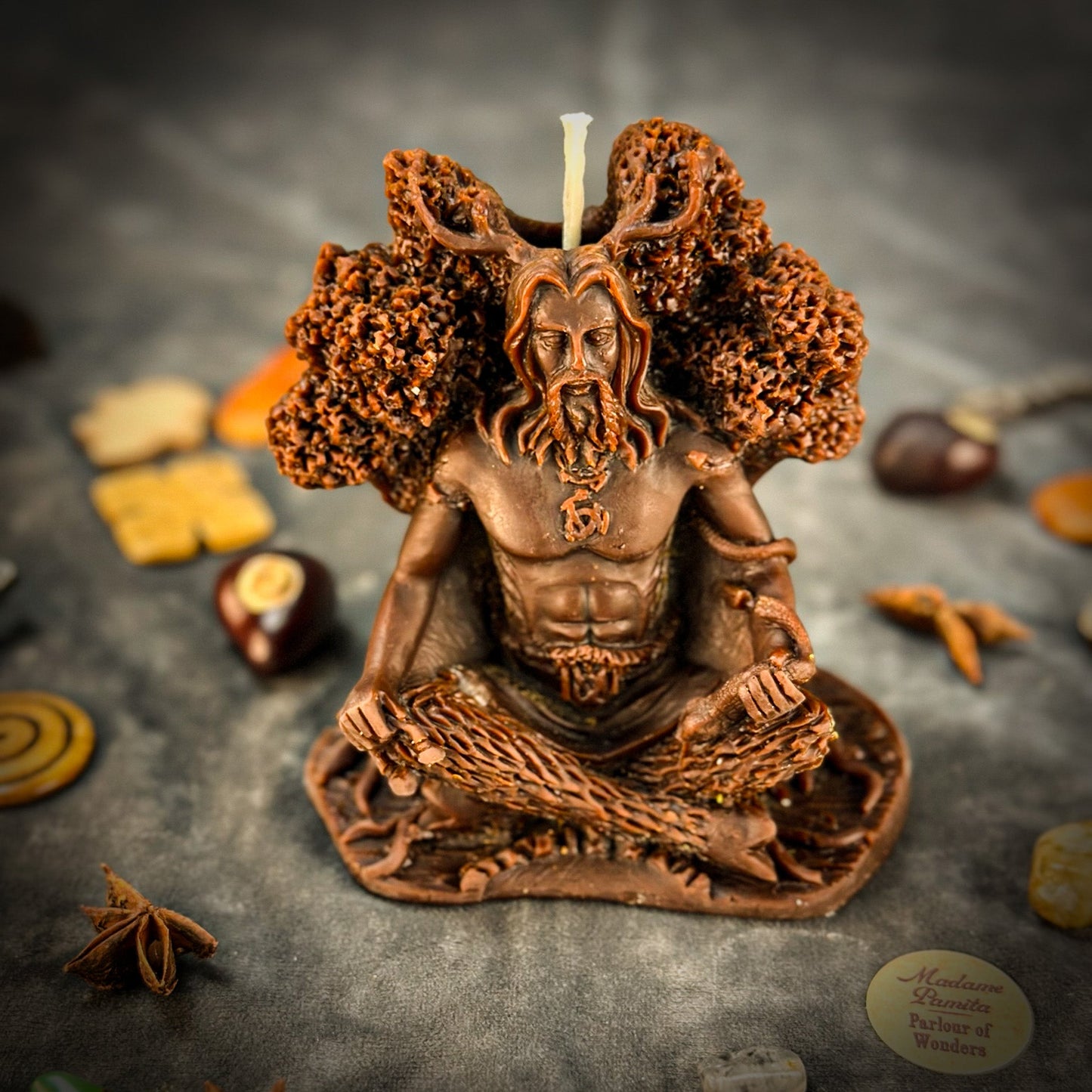 Horned God Candle Spell Kit - Cernunnos Nature Magic & Fertility