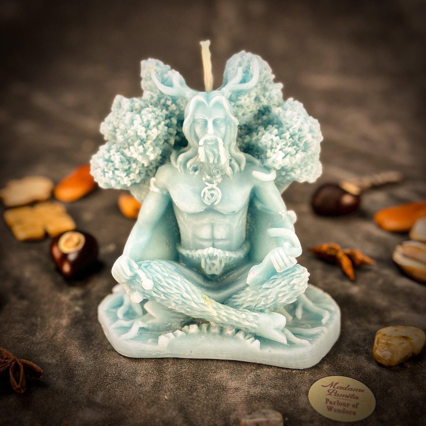 Horned God Candle Spell Kit - Cernunnos Nature Magic & Fertility
