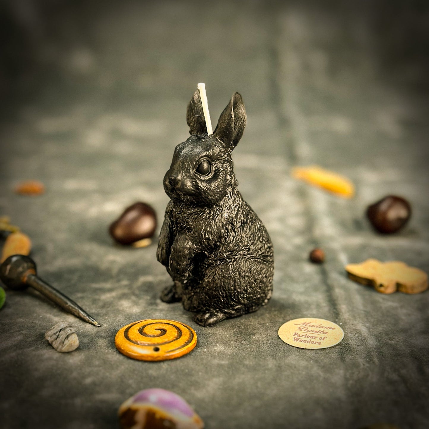 Enchanted Bunny Candle Spell Kit – Abundance & Quick Thinking Magic Ritual