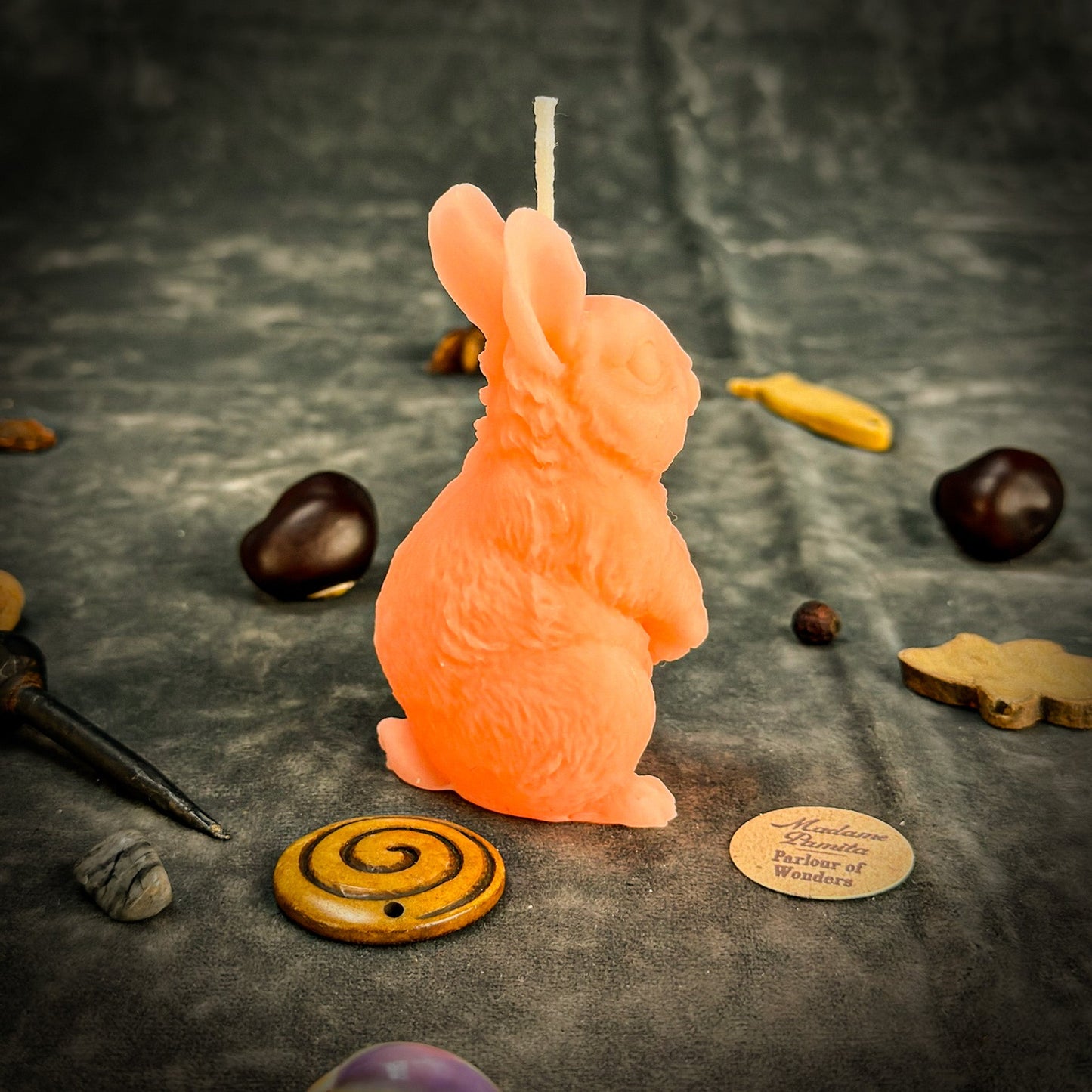 Enchanted Bunny Candle Spell Kit – Abundance & Quick Thinking Magic Ritual