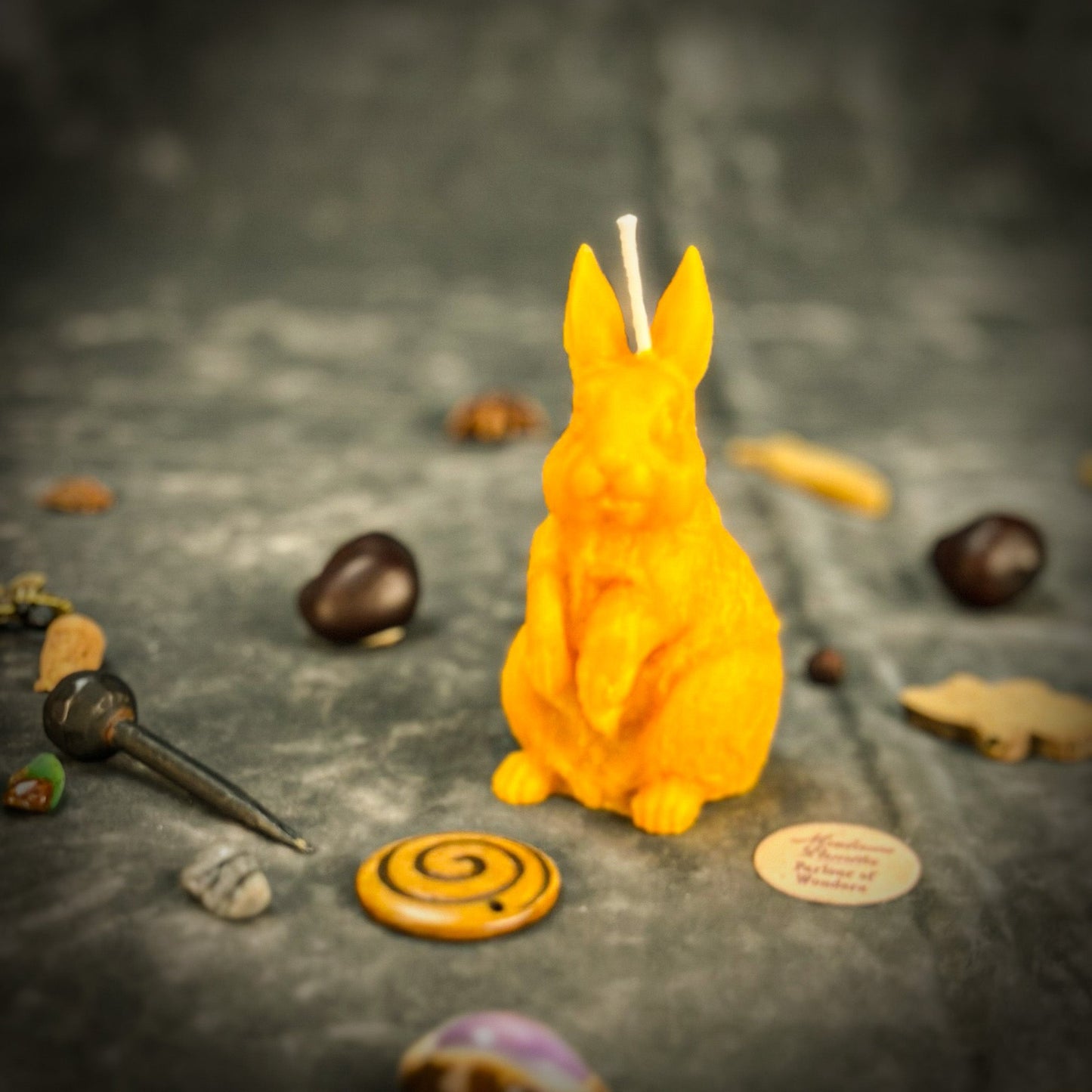 Enchanted Bunny Candle Spell Kit – Abundance & Quick Thinking Magic Ritual