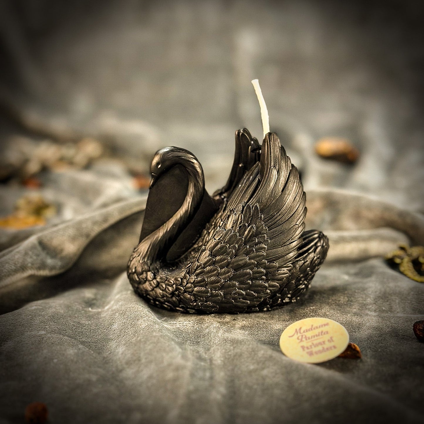 Beeswax Elegant Swan Spell Candle