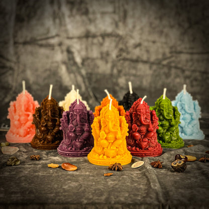 Beeswax Ganesha Spell Candle