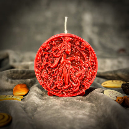 Beeswax Libra Scales Zodiac Spell Candle