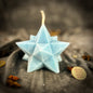 Beeswax Pentagram Merkaba Protection Spell Candle