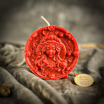 Beeswax Virgo Maiden Zodiac Spell Candle