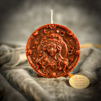 Beeswax Virgo Maiden Zodiac Spell Candle