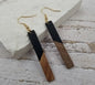 Resin Wood Earrings