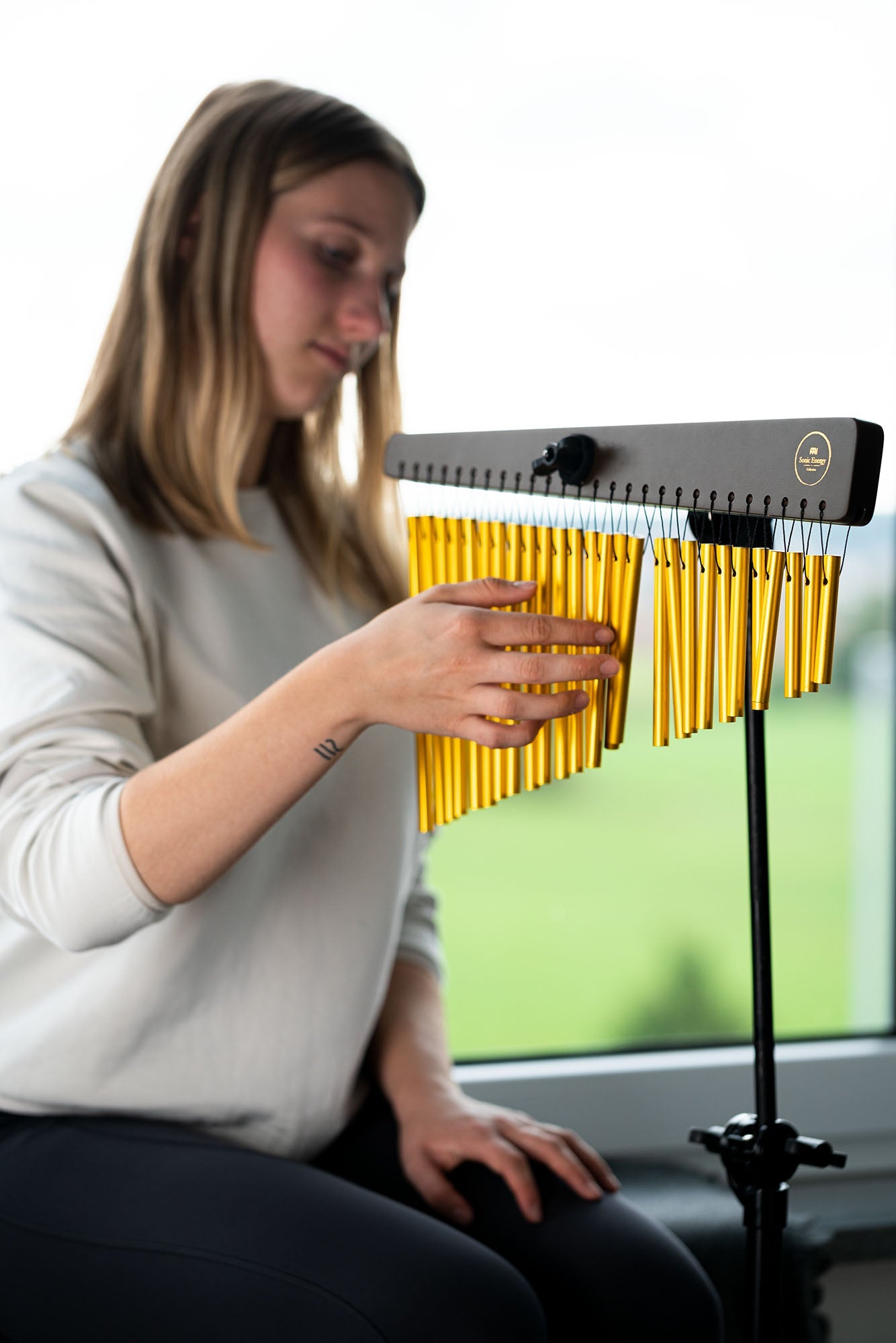 Metallic Chimes, 27 Bars, Walnut Brown