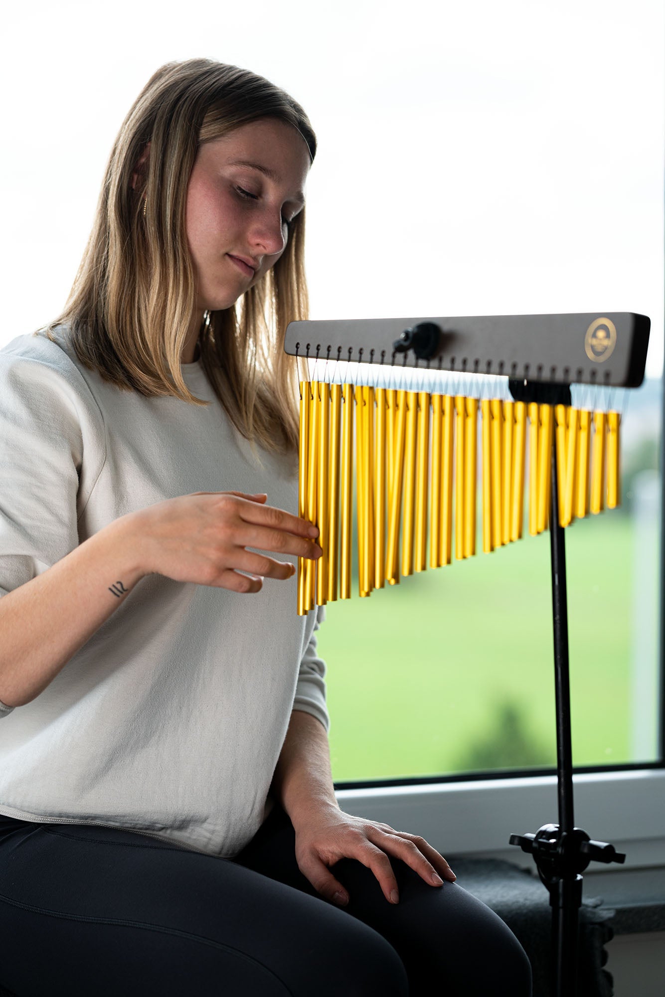 Metallic Chimes, 27 Bars, Walnut Brown