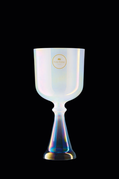 5.5" Crystal Singing Chalice, A4, Creamy, Brow Chakra