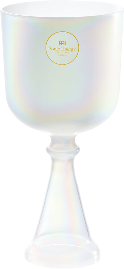 5.5" Crystal Singing Chalice, A4, Creamy, Brow Chakra