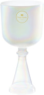 5.5" Crystal Singing Chalice, A4, Creamy, Brow Chakra