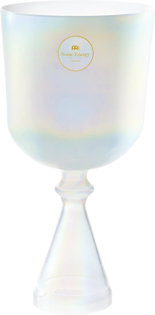 6.75" Crystal  Chalice, C4Singing, Creamy, Root Chakra