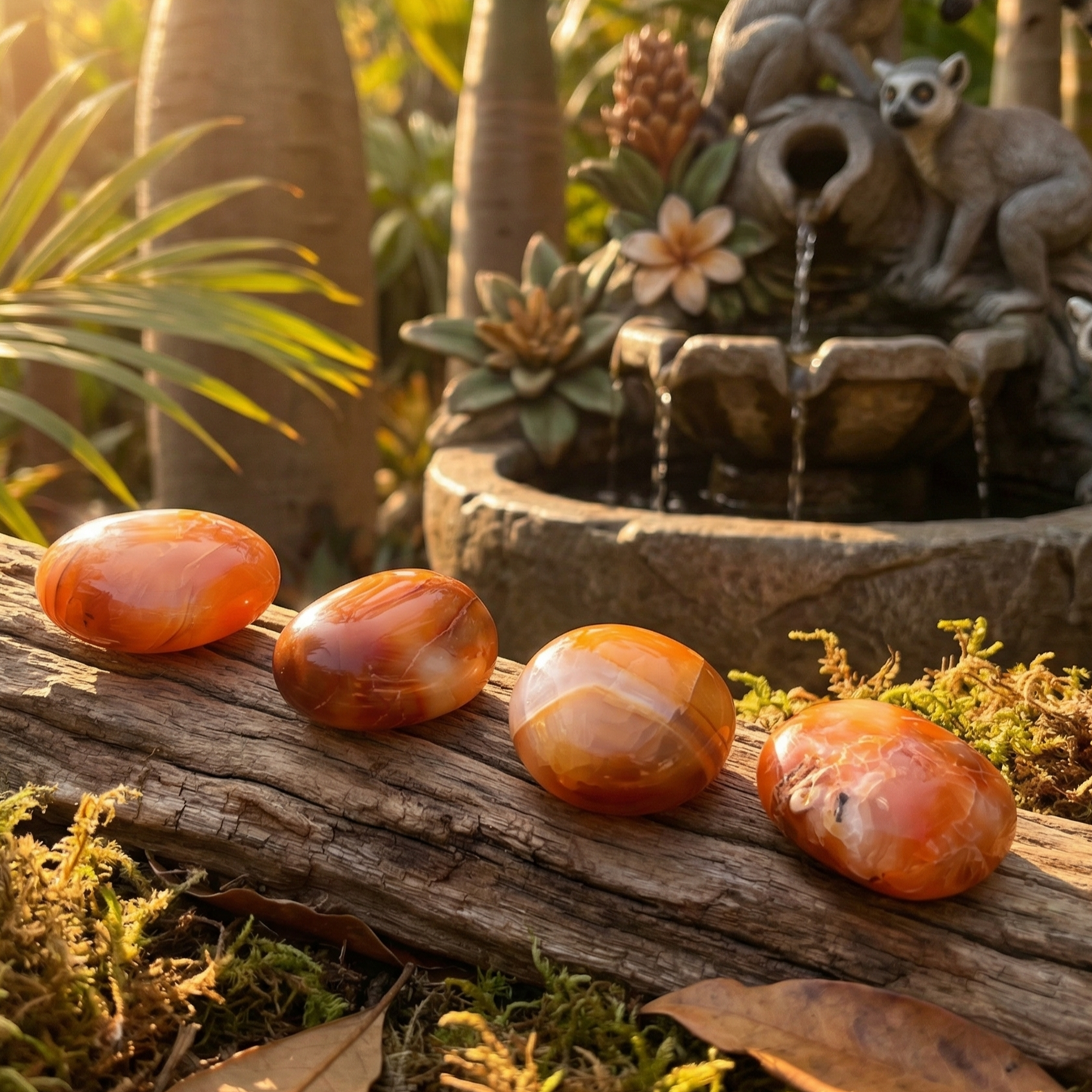 Red Carnelian Agate Crystal Palm Stone Wholesale