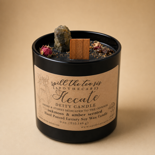 Hecate Oakmoss & Amber Deity Candle – 9 oz