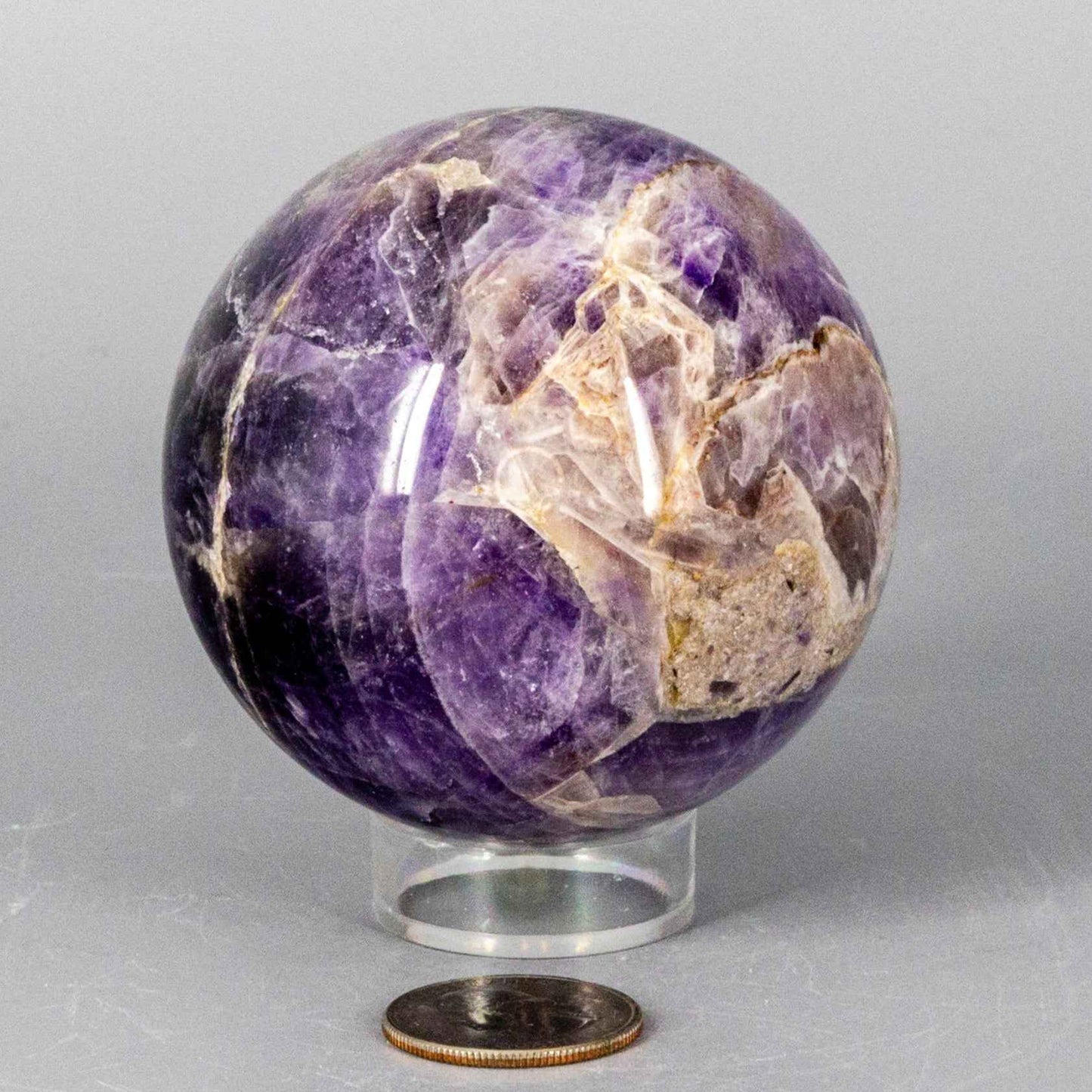 Chevron Amethyst Spheres 58-71MM