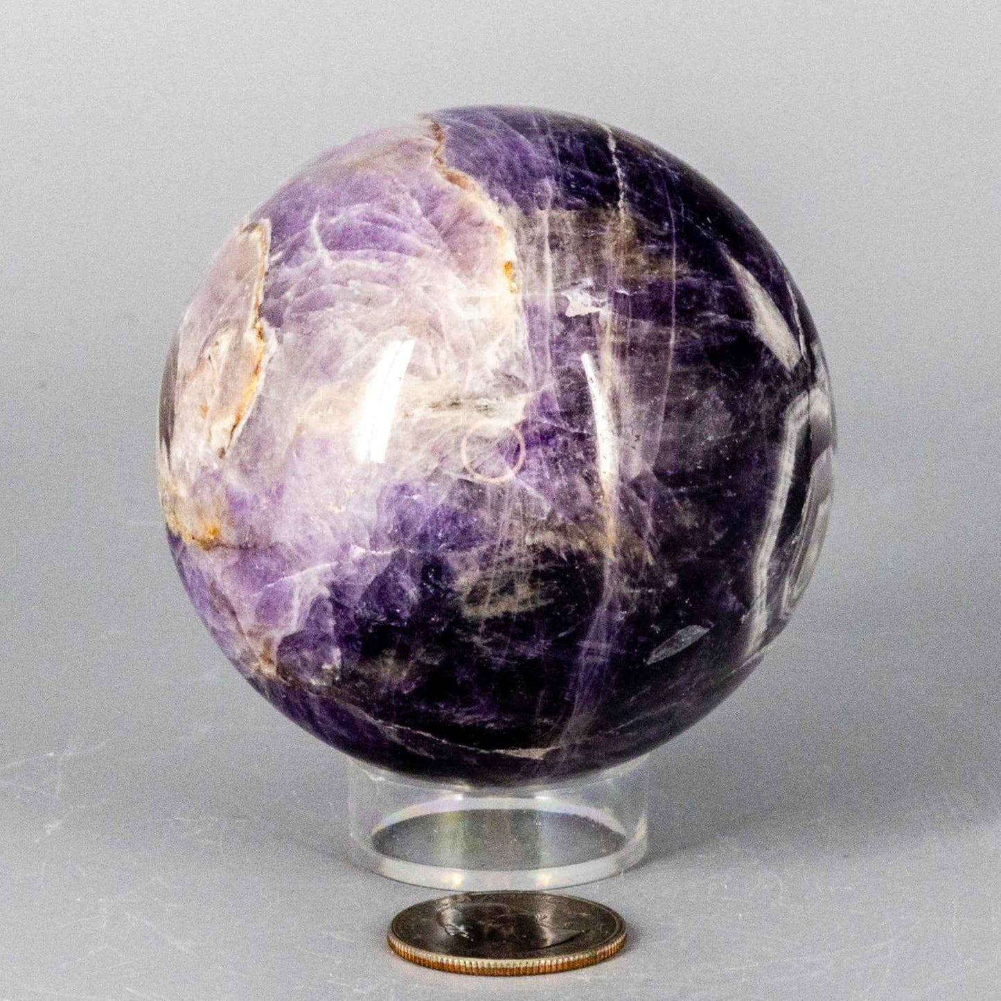 Chevron Amethyst Spheres 58-71MM