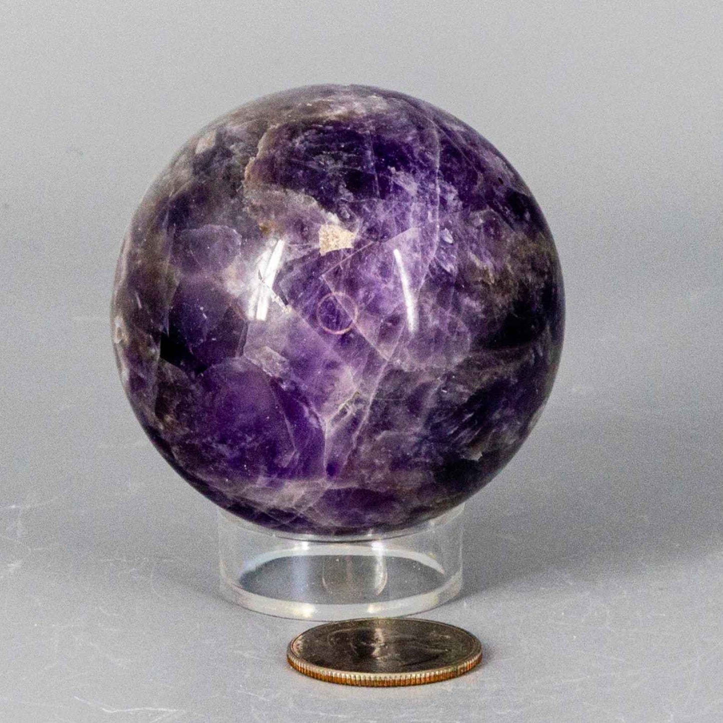 Chevron Amethyst Spheres 58-71MM