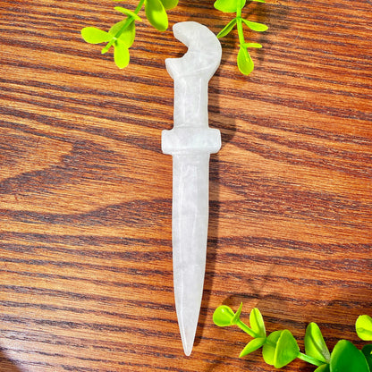 Ritual Crystal Athames for Wiccan Energy and Protection