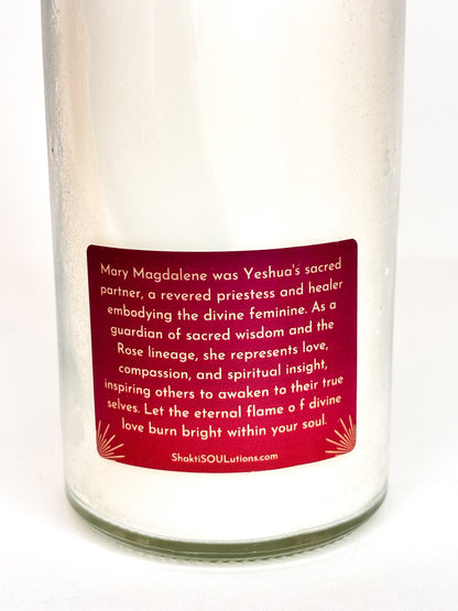 Mary Magdalene Crystal Altar Candle