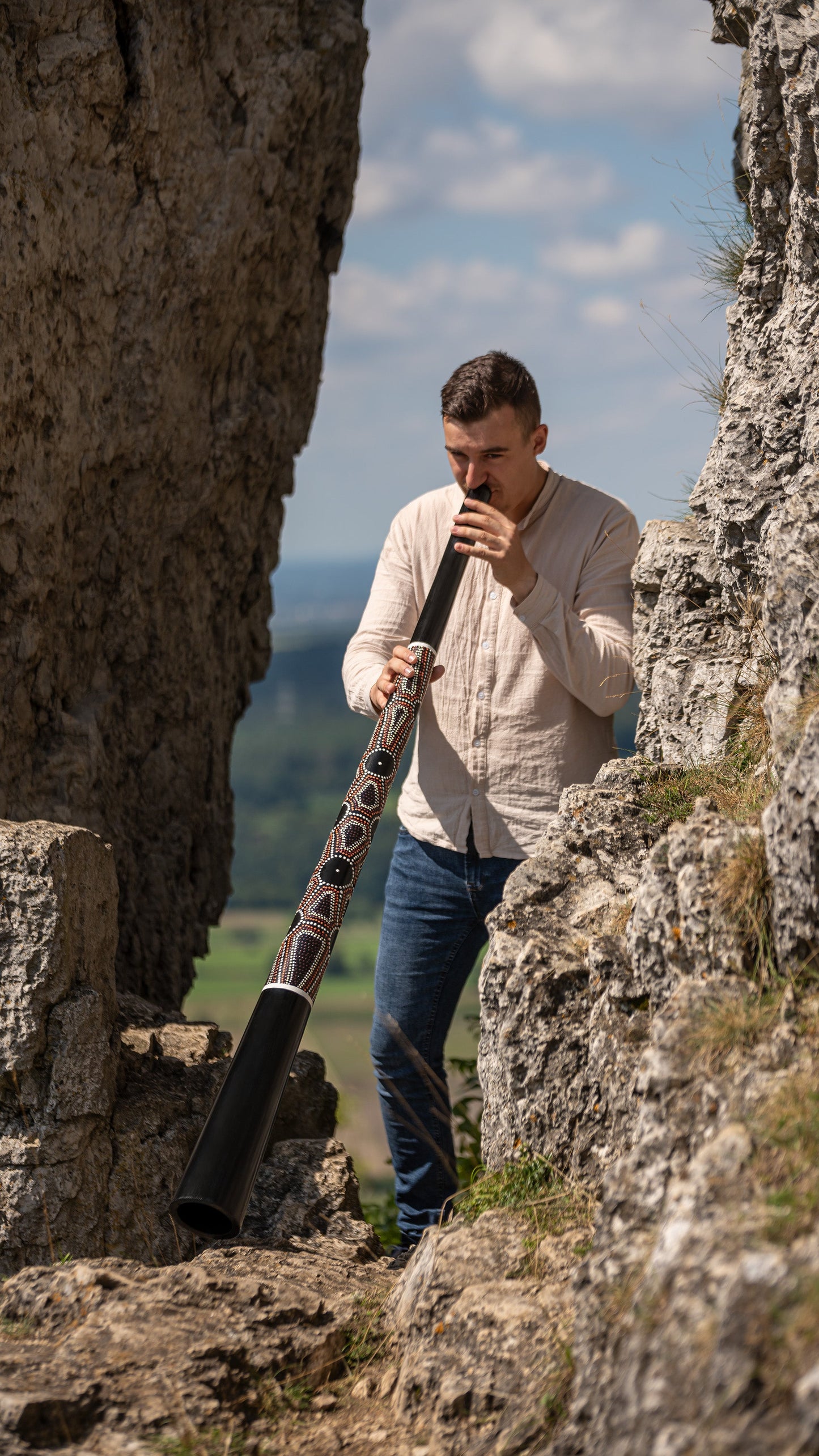 61.2" Sliced Pro Didgeridoo, Tuning E, Black