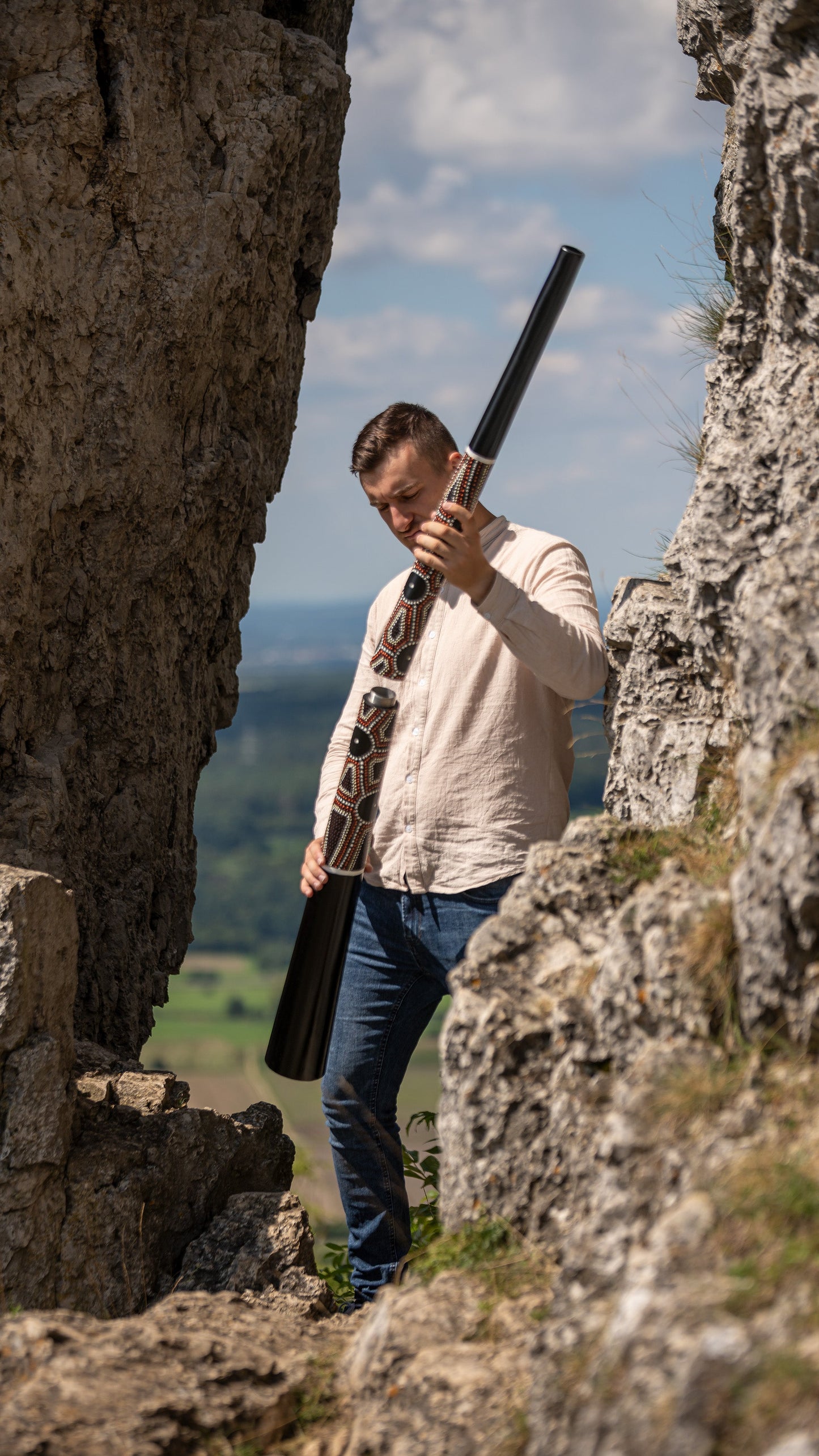 61.2" Sliced Pro Didgeridoo, Tuning E, Black