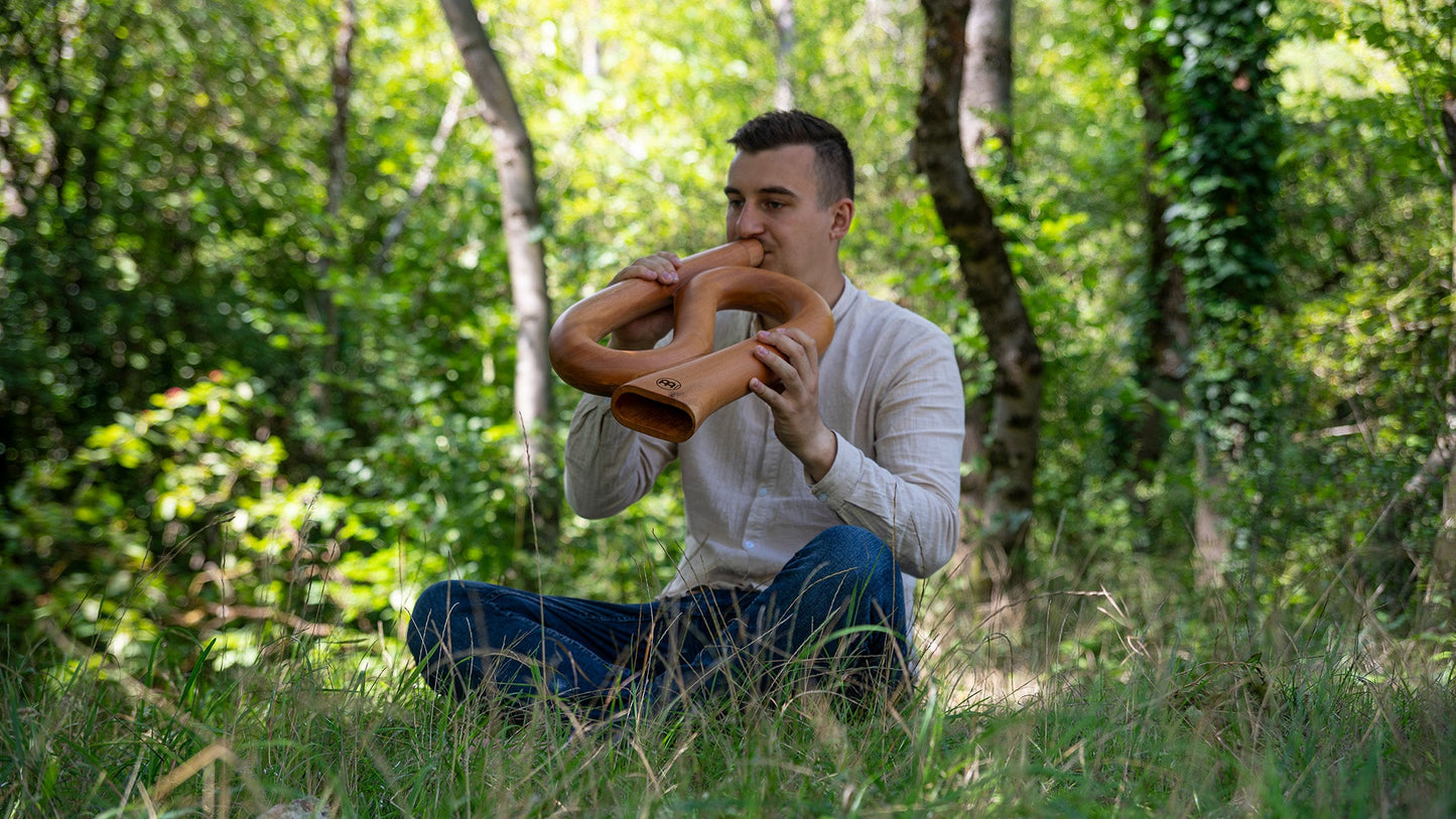 S-Shaped Pro Didgeridoo, Tuning C, Natural