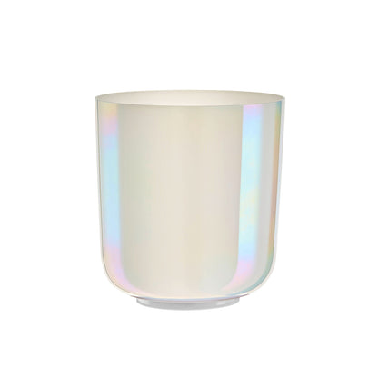 7" Essence Crystal Singing Bowl, Note B3, Creamy, Crown Chakra, 440 Hz