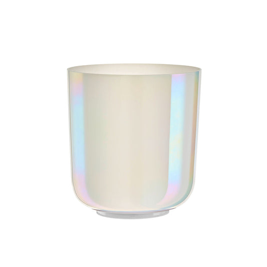 7" Essence Crystal Singing Bowl, Note B3, Creamy, Crown Chakra, 440 Hz