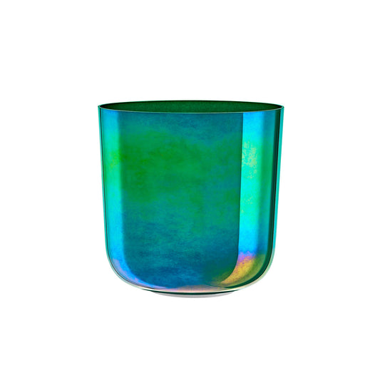 8" Essence Crystal Singing Bowl, F3, Mint Blue, Heart Chakra, 440 Hz