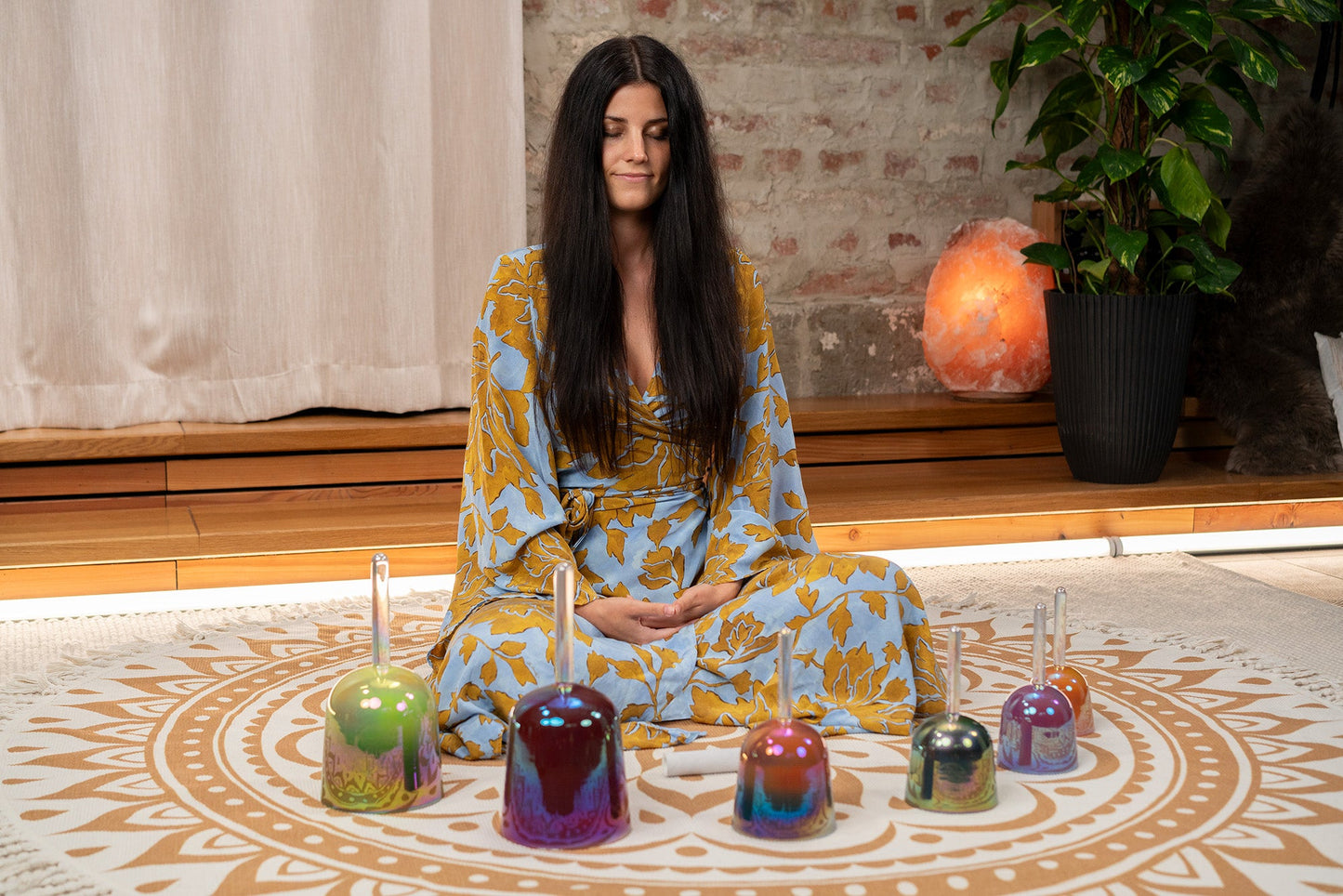 6-Piece Essence Solfeggio Crystal Singing Bowl Set