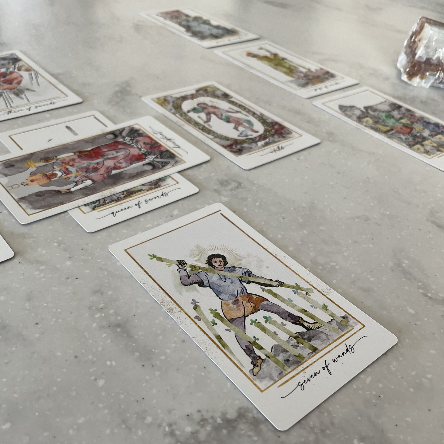 Modern Hue Tarot Deck: Reimagined Rider-Waite Watercolors