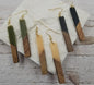 Resin Wood Earrings