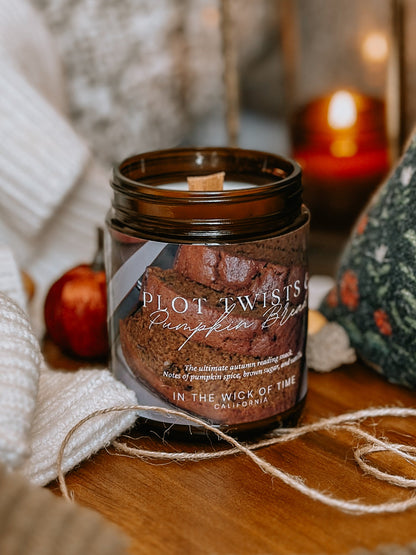 Aromatic Spiced Pumpkin Bread Candle With Plot Twists Scent