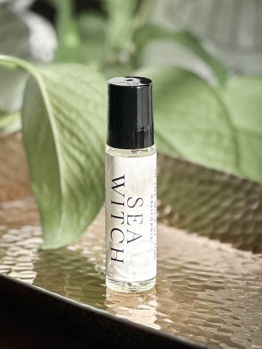 Sea Witch Perfume Oil: Mystical Marine Woody Amber Blend