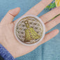Selenite Crystal Spiritual Gold Symbol Plates For Healing