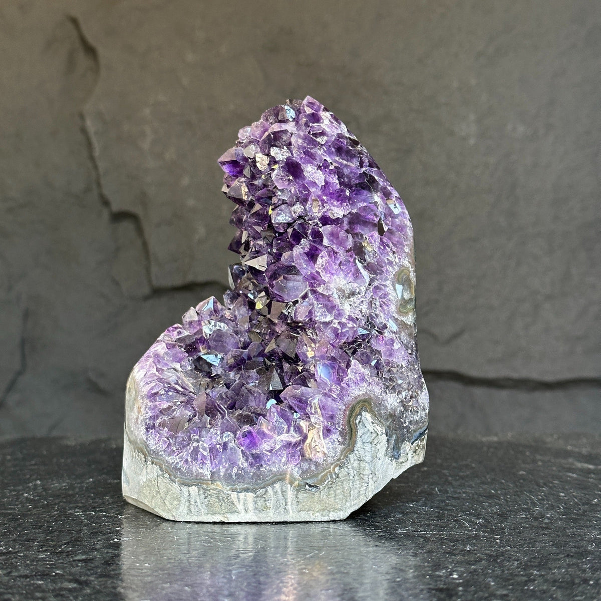 XXL Deep Purple Uruguayan Amethyst Cave Geode – 3.1 lb, 6 Inches – additional product image