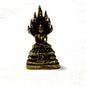 Mini Pocket Naga Protection Buddha Vintage Brass