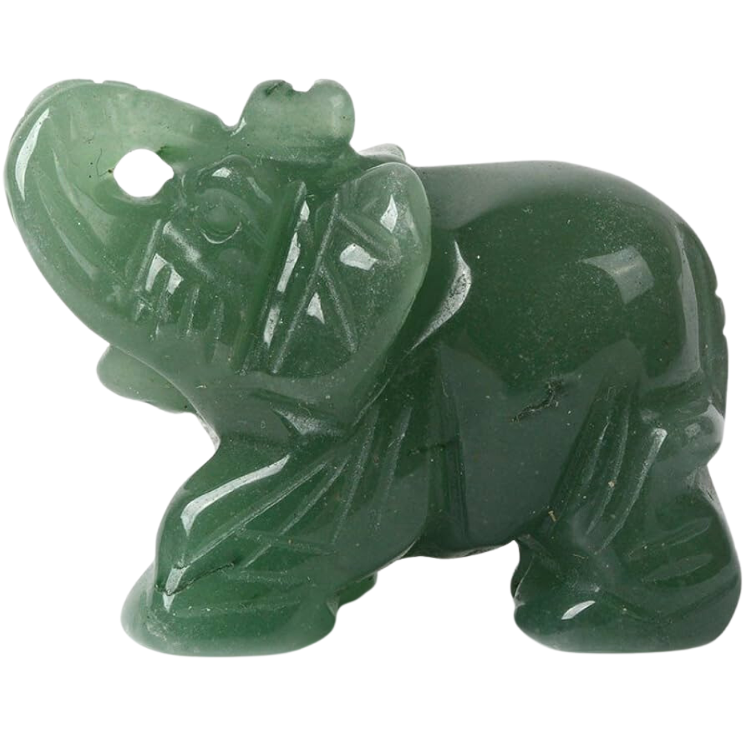 Green Aventurine Elephant (2")