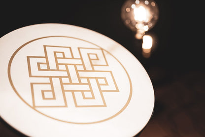 16" Designed Hand Drum, Endless Knot